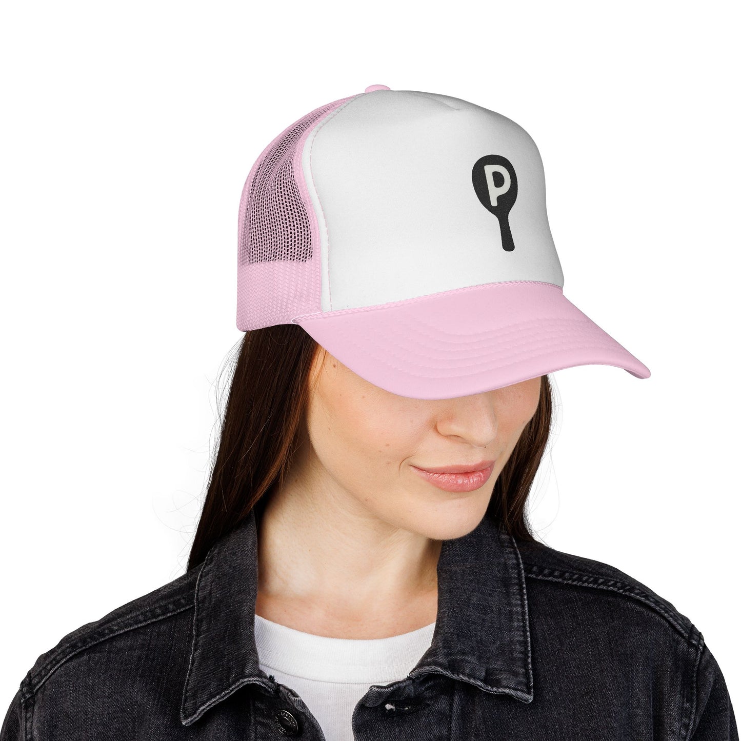 P Paddle Trucker Hat — Minimalist Pickleball Mesh Cap