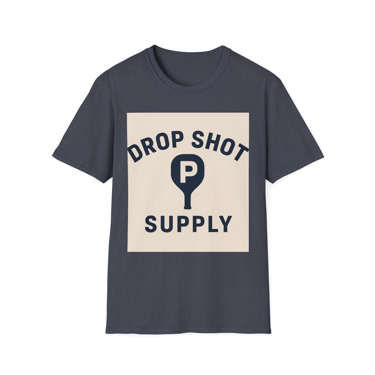 Drop Shot Supply Pickleball T‑Shirt — Retro Court Logo Tee