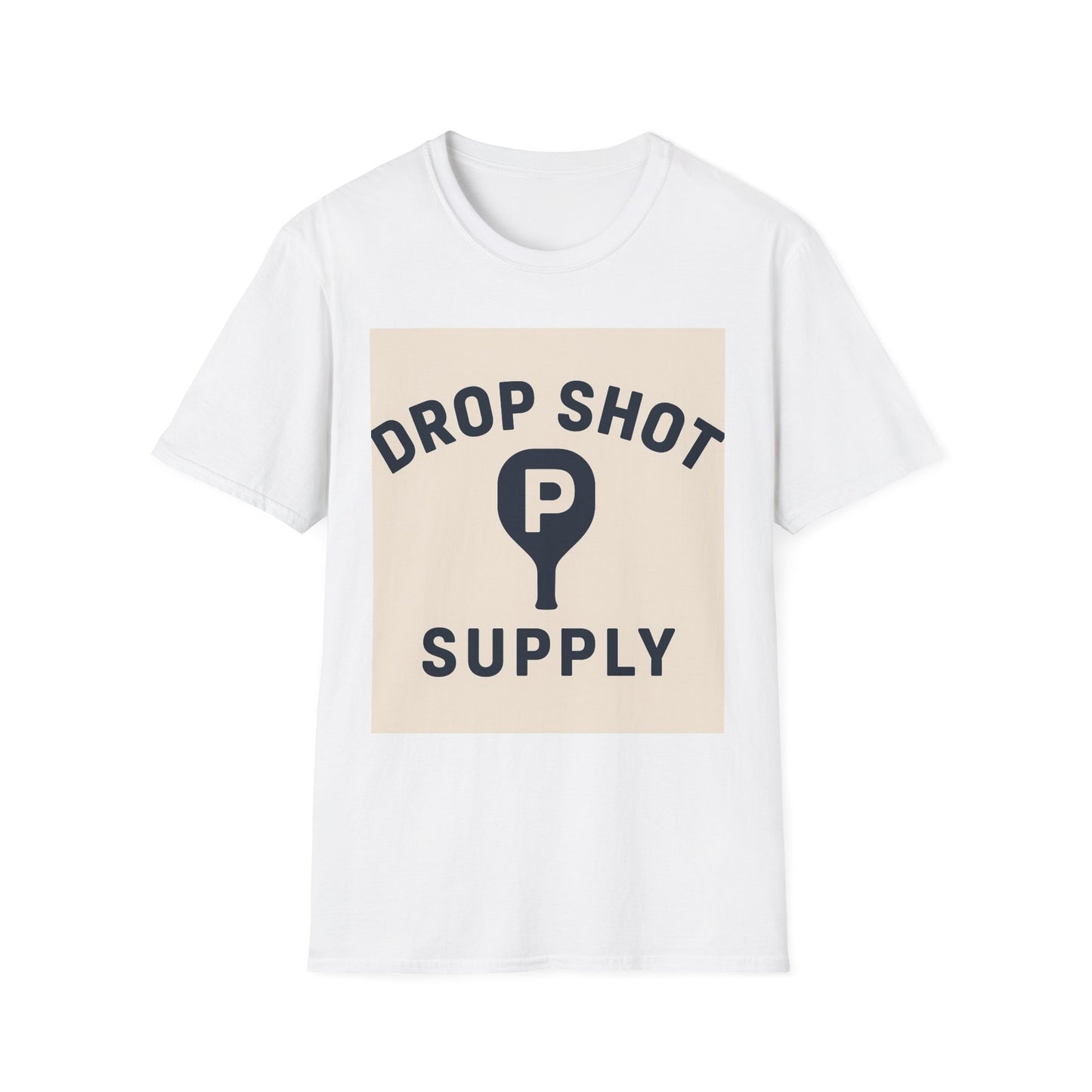 Drop Shot Supply Pickleball T‑Shirt — Retro Court Logo Tee