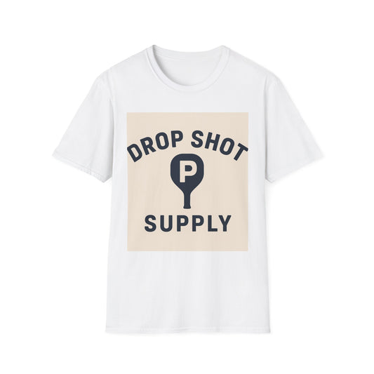 Drop Shot Supply Pickleball T‑Shirt — Retro Court Logo Tee
