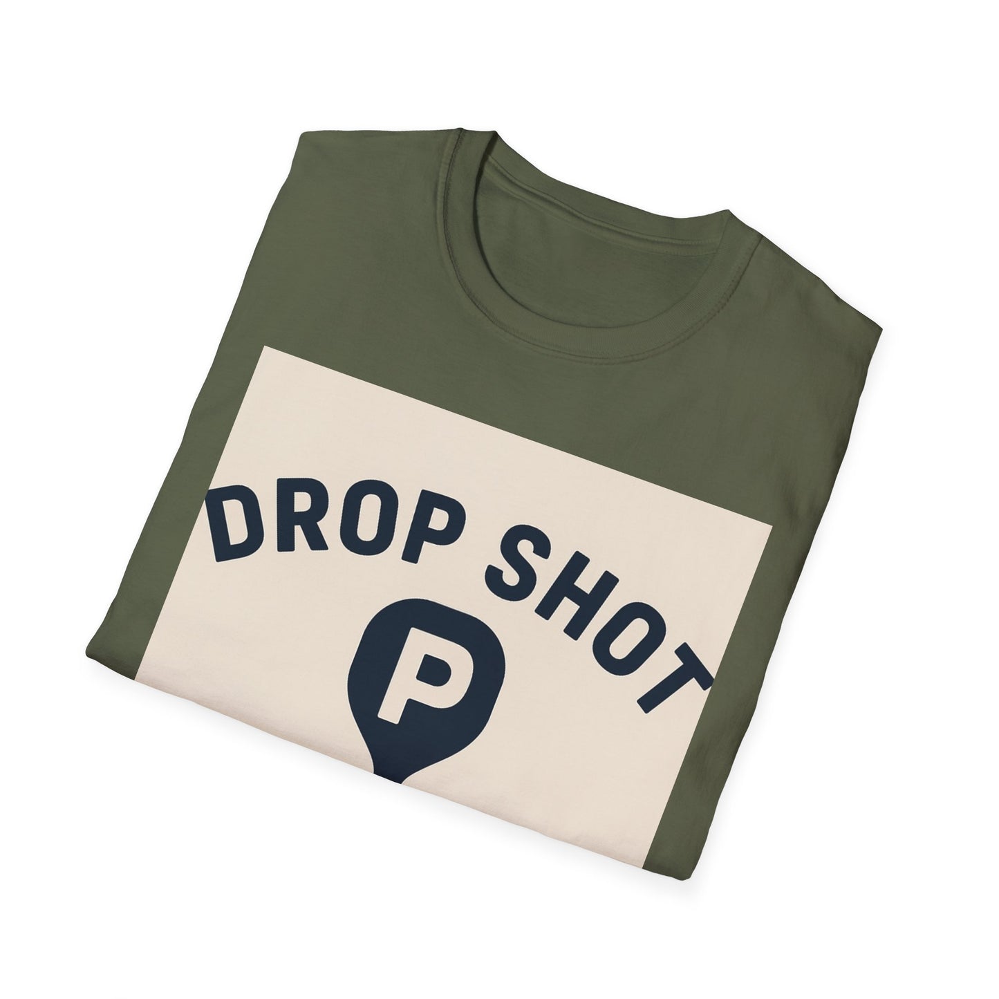 Drop Shot Supply Pickleball T‑Shirt — Retro Court Logo Tee