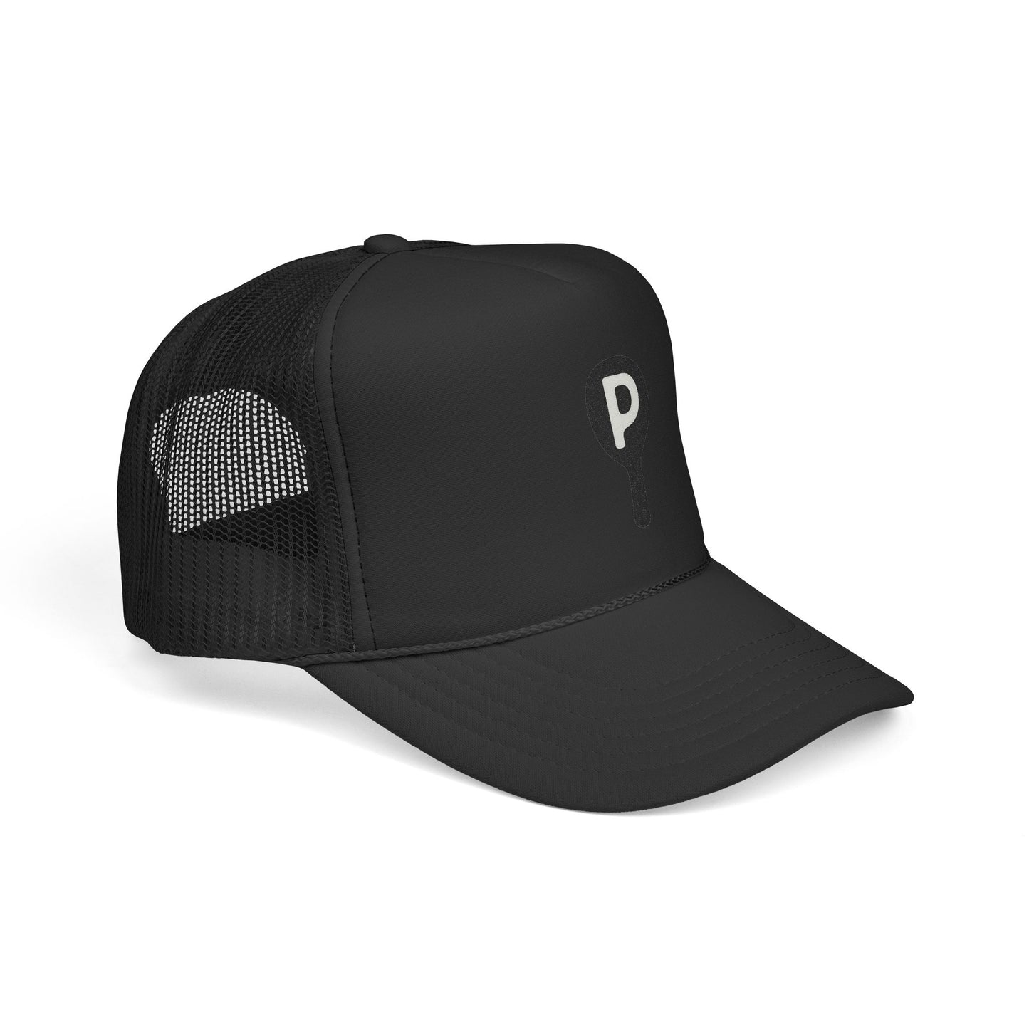 P Paddle Trucker Hat — Minimalist Pickleball Mesh Cap