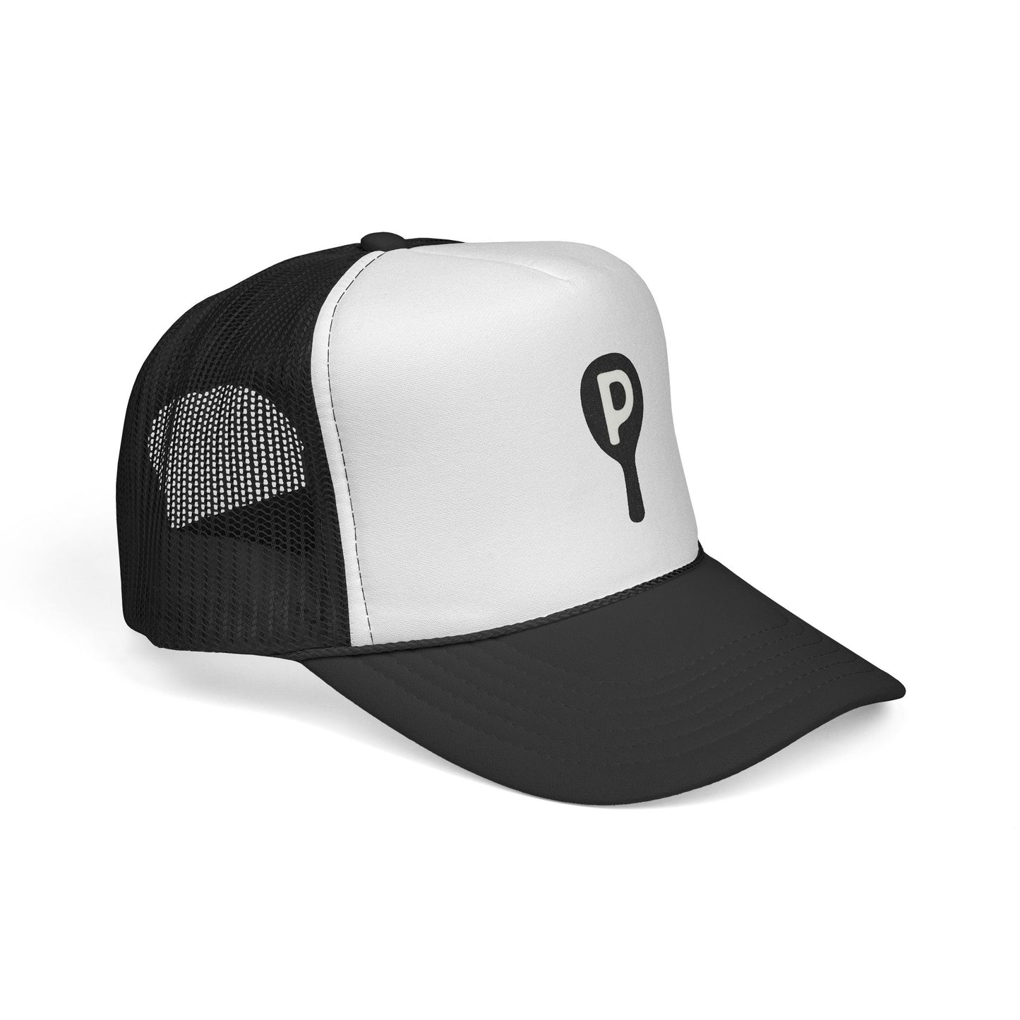 P Paddle Trucker Hat — Minimalist Pickleball Mesh Cap