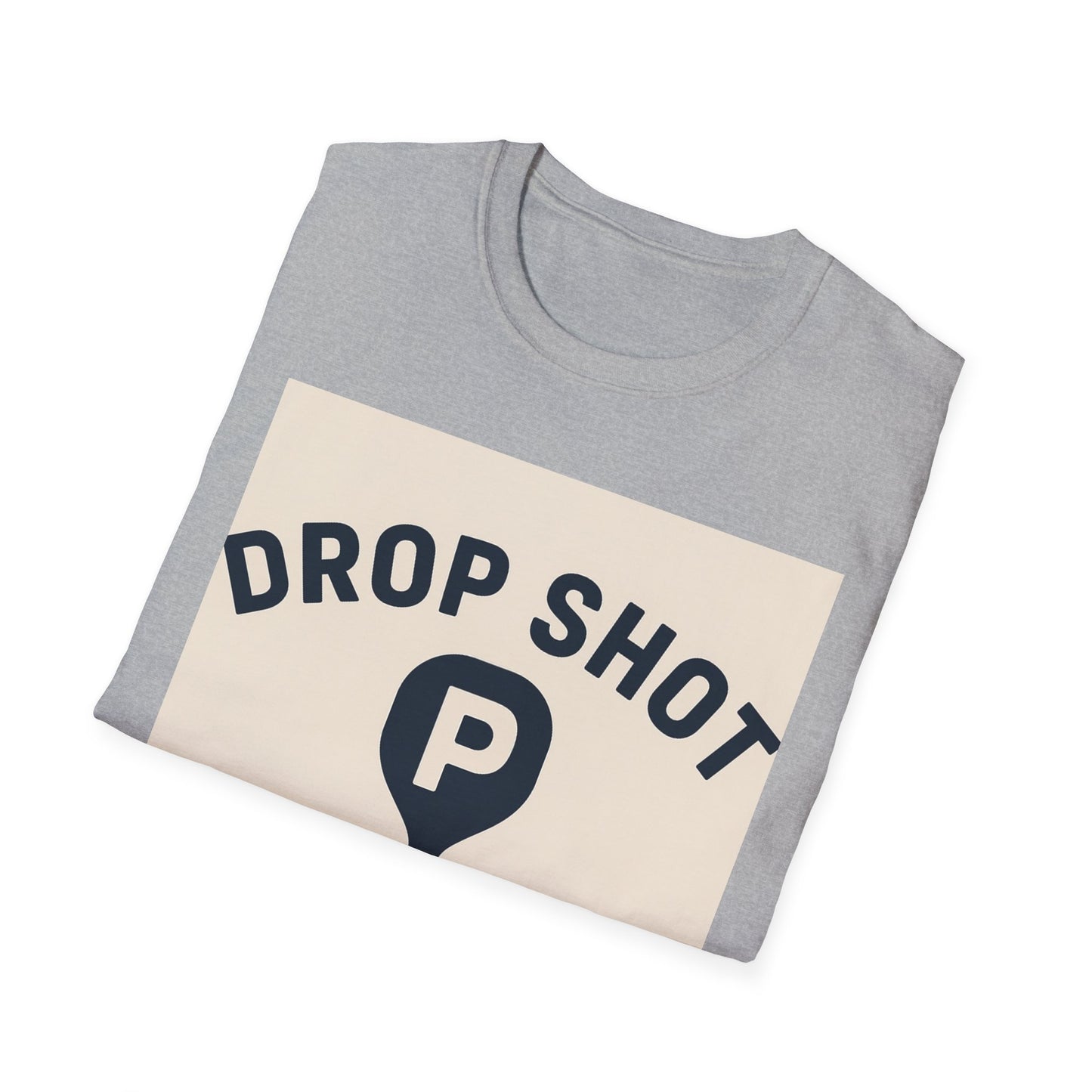 Drop Shot Supply Pickleball T‑Shirt — Retro Court Logo Tee