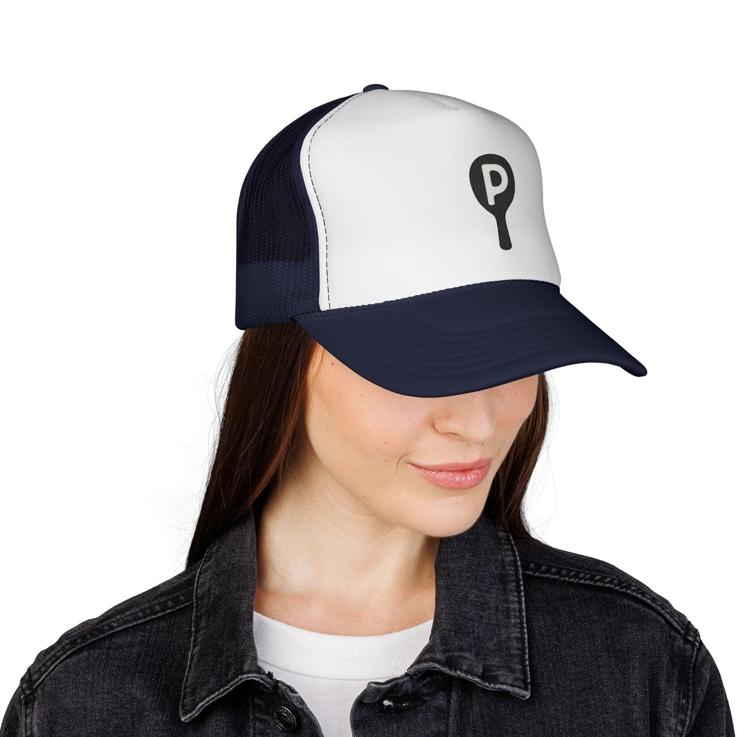 P Paddle Trucker Hat — Minimalist Pickleball Mesh Cap