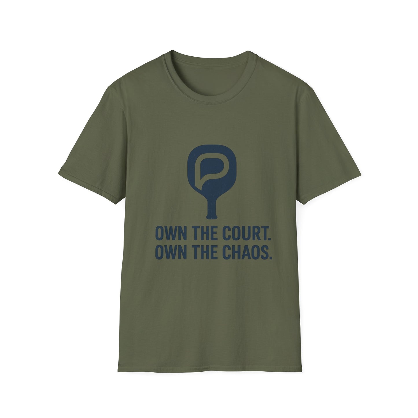 Pickleball T‑Shirt — "Own the Court. Own the Chaos." Athletic Pickleball Tee for Players