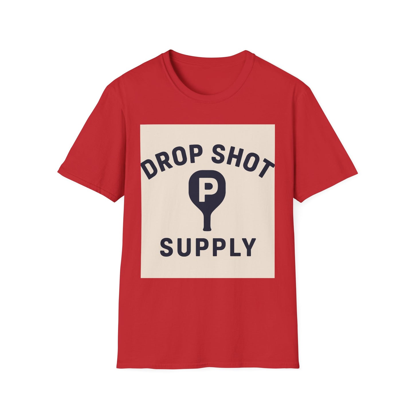 Drop Shot Supply Pickleball T‑Shirt — Retro Court Logo Tee