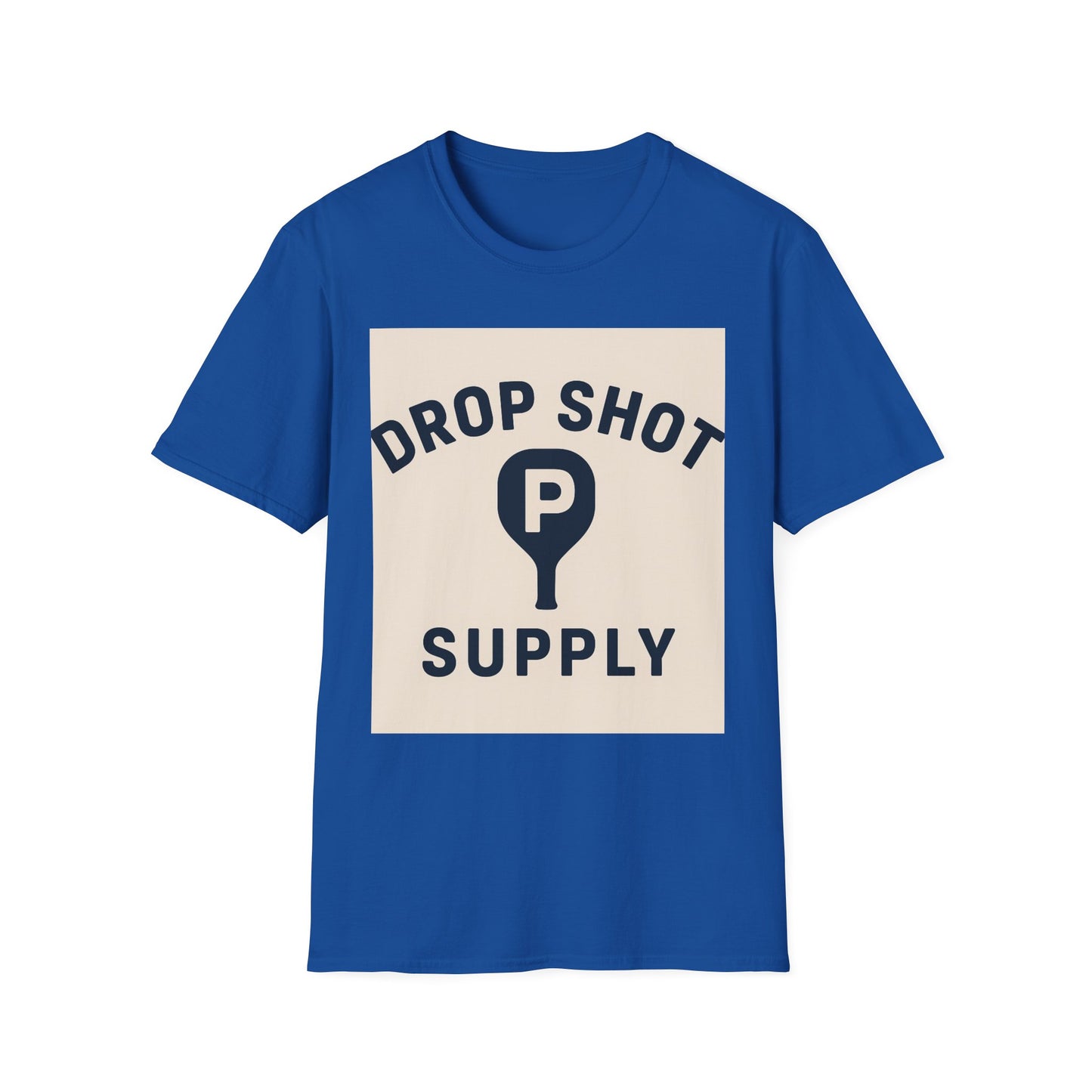 Drop Shot Supply Pickleball T‑Shirt — Retro Court Logo Tee