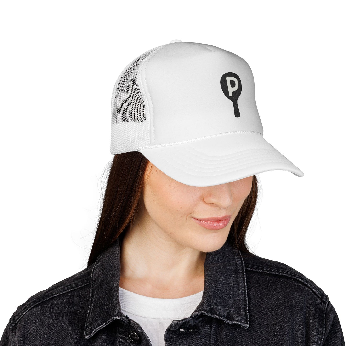 P Paddle Trucker Hat — Minimalist Pickleball Mesh Cap