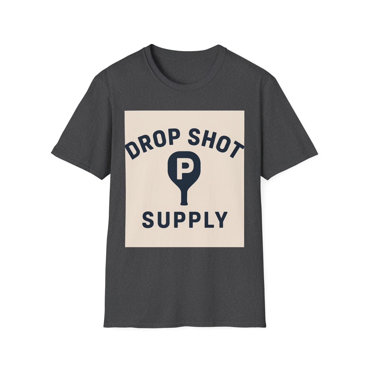 Drop Shot Supply Pickleball T‑Shirt — Retro Court Logo Tee