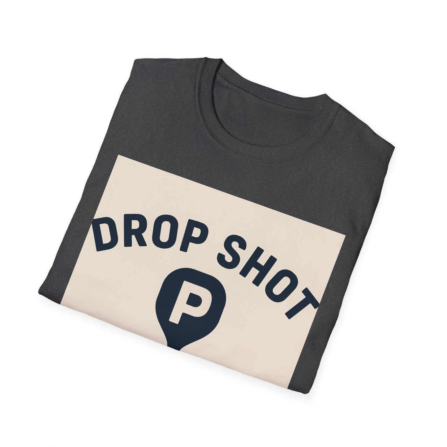 Drop Shot Supply Pickleball T‑Shirt — Retro Court Logo Tee