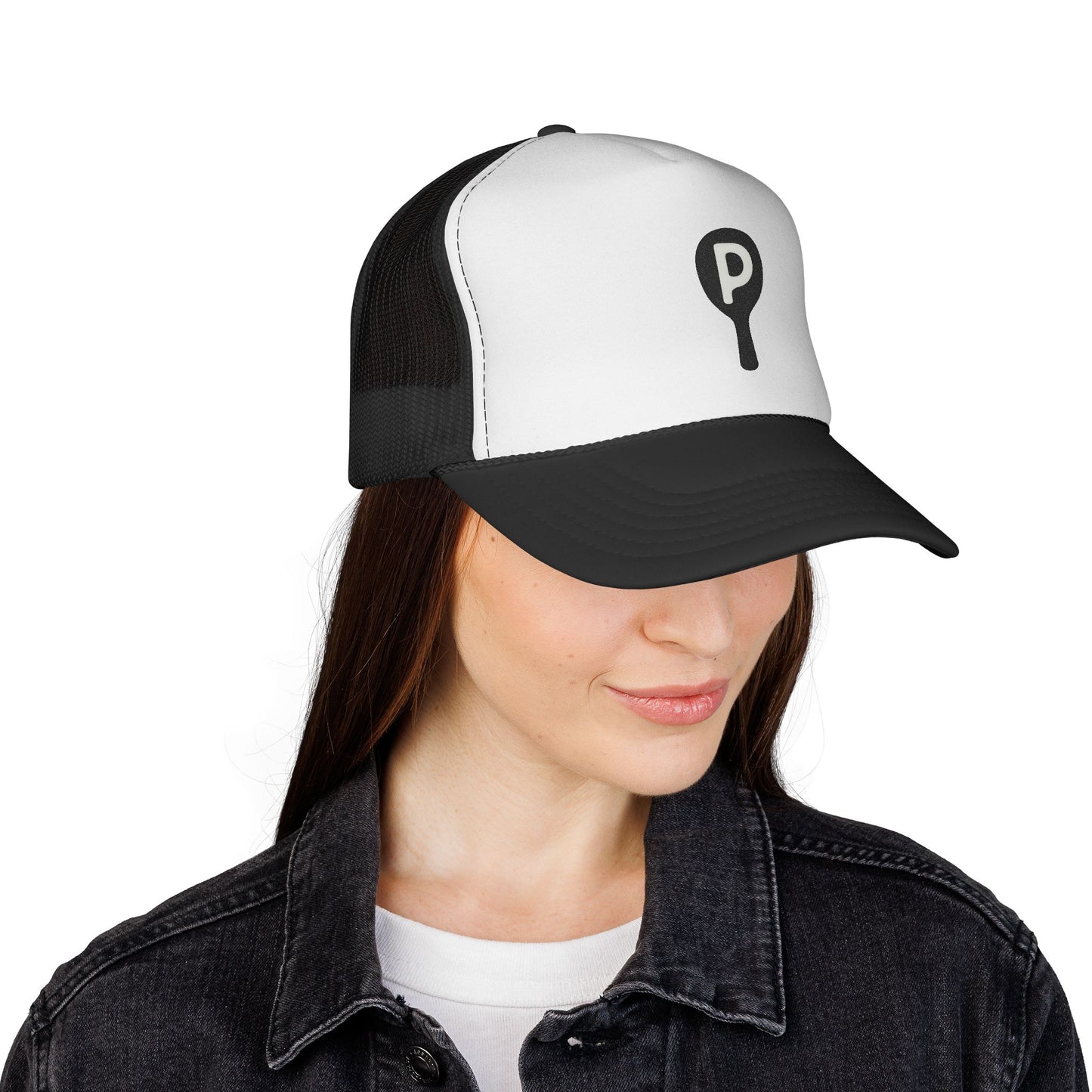 P Paddle Trucker Hat — Minimalist Pickleball Mesh Cap