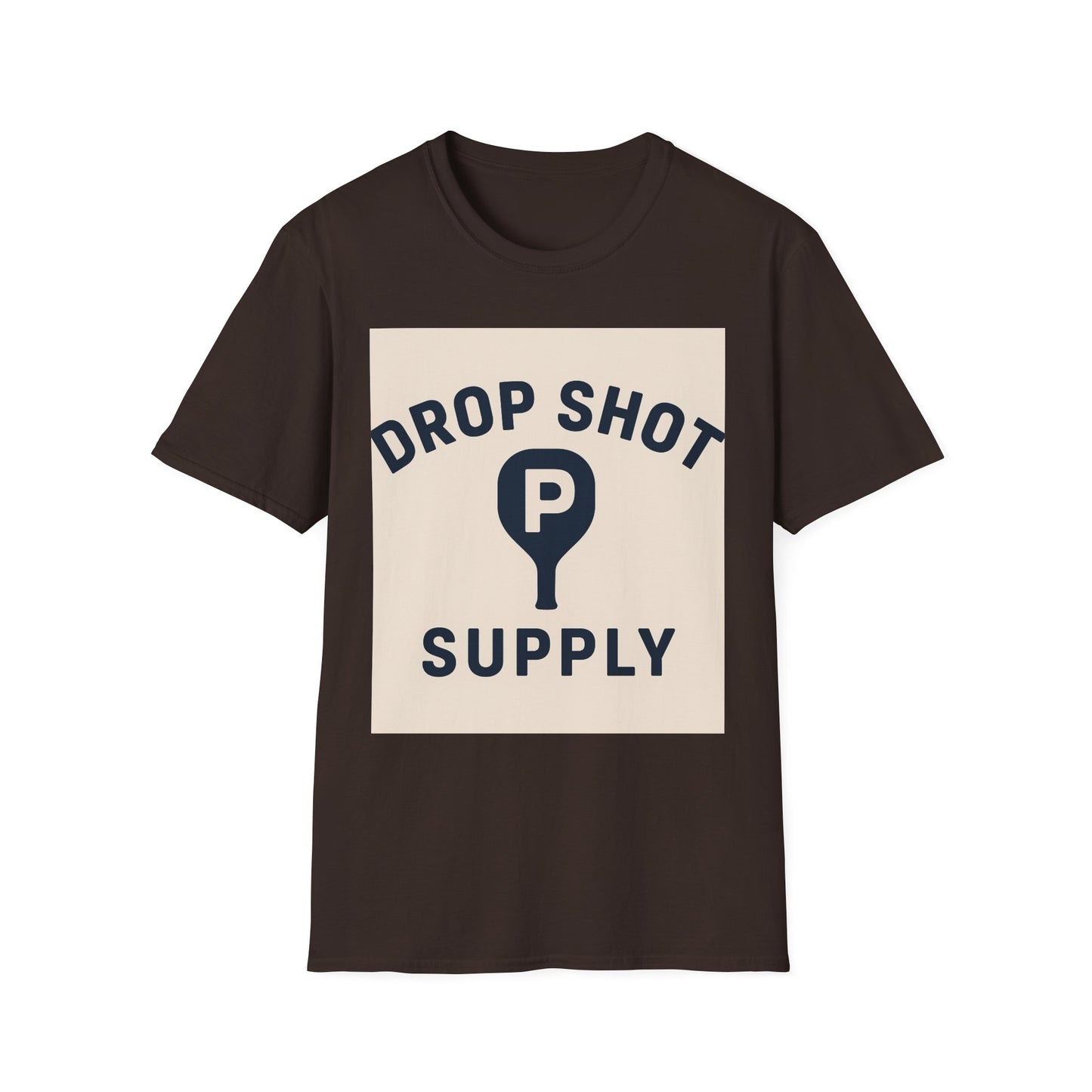 Drop Shot Supply Pickleball T‑Shirt — Retro Court Logo Tee