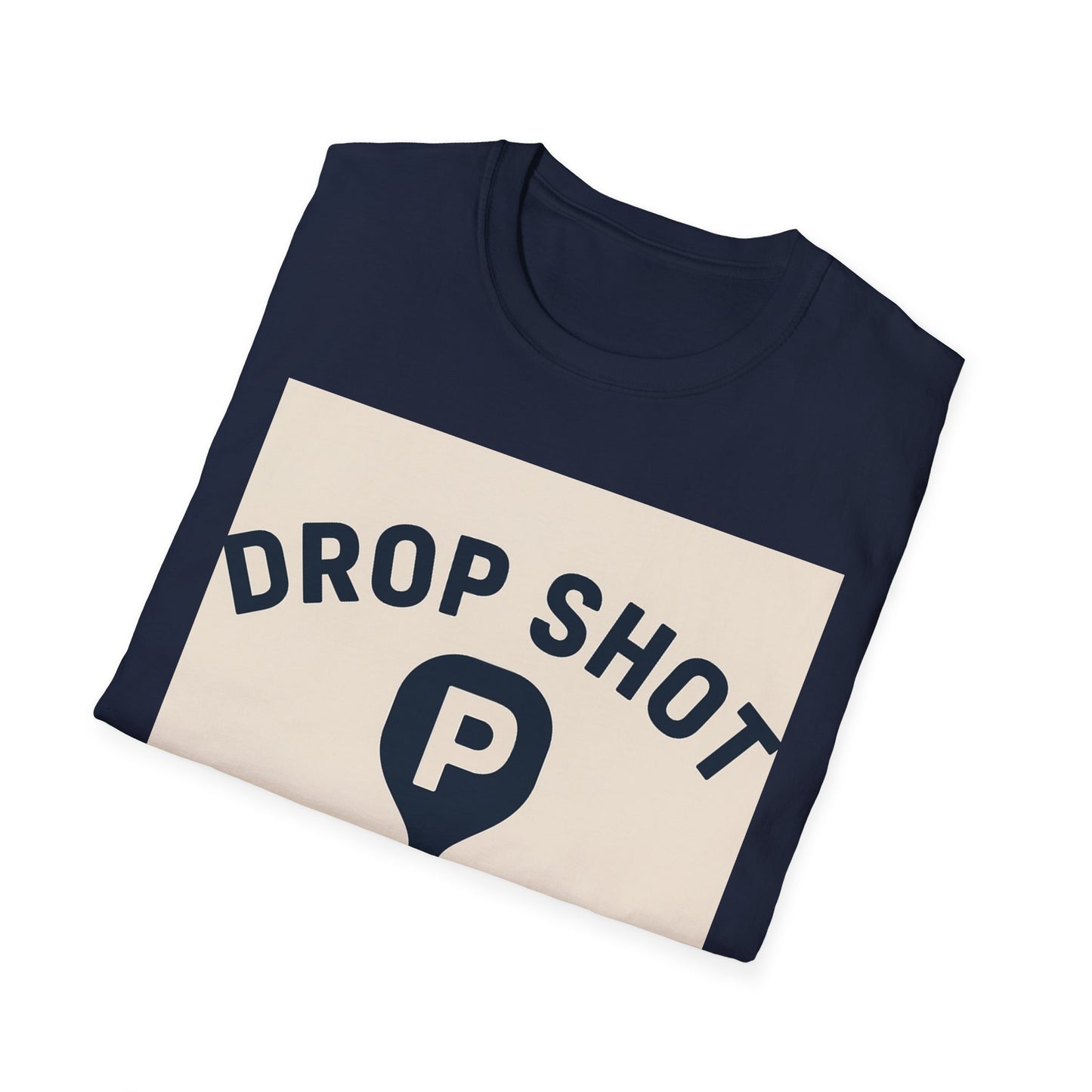 Drop Shot Supply Pickleball T‑Shirt — Retro Court Logo Tee